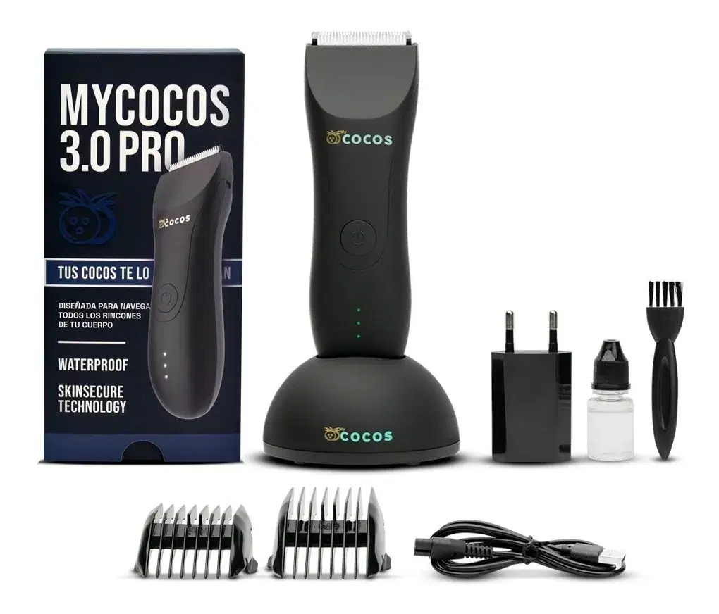 Rasuradora Electrica Mycocos® 3.0 Pro Corporal Inalambrica Color Negro
